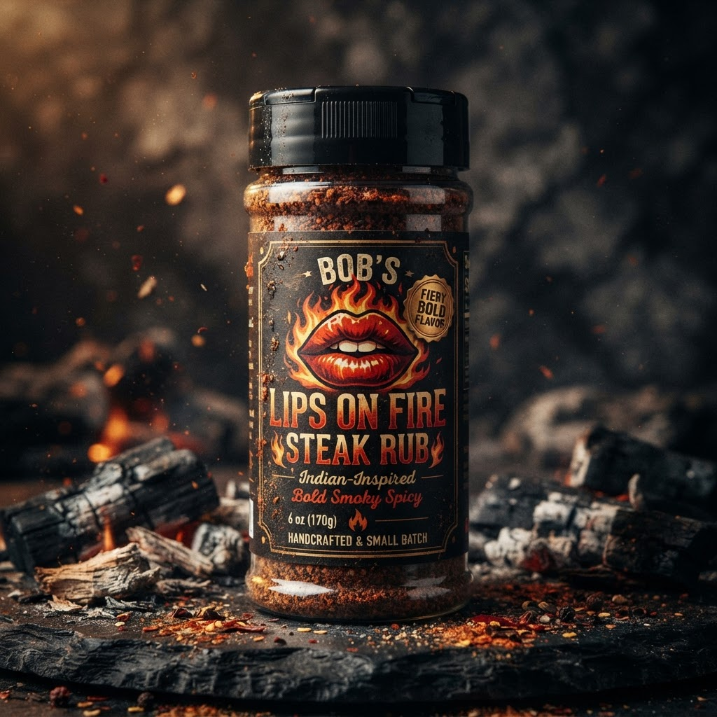 Bob's Lips on Fire Steak Rub 6 oz bottle